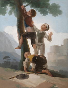 Goya y Lucientes, Francisco de Muchachos trepando a un árbol, 1791 – 1792, Museu do Prado